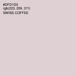 #DFD1D3 - Swiss Coffee Color Image